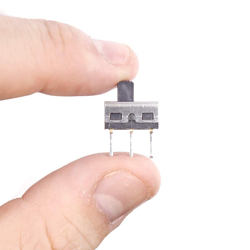 WOWOONE 20 Pcs 5mm High Knob Vertical Slide Switch 3 Pin 2 Position 1P2T SPDT Panel (Pack of 20) CYT1107 - Image 5